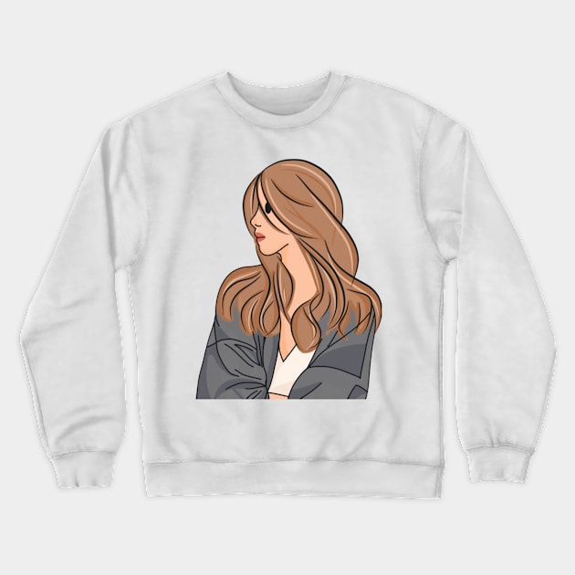 Beautiful Woman Crewneck Sweatshirt by kalsworld